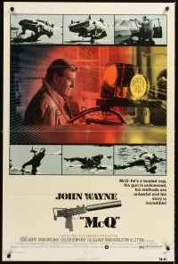 4z558 McQ 1sh '74 John Sturges, John Wayne is a busted cop with an unlicensed gun!