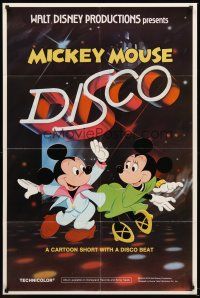 4z564 MICKEY MOUSE DISCO 1sh '80 Disney cartoon short with a disco beat!