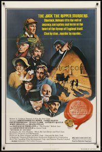 4z591 MURDER BY DECREE 1sh '79 Christopher Plummer as Sherlock Holmes, James Mason as Dr. Watson!
