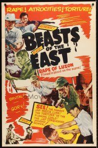4z641 OUTRAGES OF THE ORIENT 1sh '48 Japanese WWII atrocities, Beasts of the East!