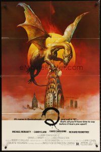 4z675 Q 1sh '82 great different fantasy artwork of The Winged Serpent Quetzalcoatl!