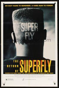 4z692 RETURN OF SUPERFLY 1sh '90 Nathan Purdee, Margaret Avery, wacky haircut!