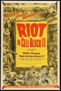 4z702 RIOT IN CELL BLOCK 11 1sh '54 directed by Don Siegel, Sam Peckinpah, 4,000 caged humans!