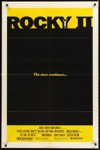 4z710 ROCKY II 1sh '79 Sylvester Stallone vs. Carl Weathers, boxing sequel!