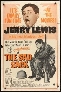 4z724 SAD SACK 1sh R62 wacky cross-eyed Jerry Lewis in the Foreign Legion!