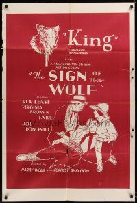4z765 SIGN OF THE WOLF 1sh R40s whole serial, from Jack London's story!