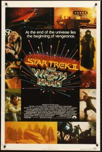 4z805 STAR TREK II 1sh '82 The Wrath of Khan, Leonard Nimoy, William Shatner, sci-fi sequel!