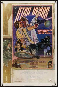 4z807 STAR WARS NSS style D 1sh 1978 cool circus poster art by Drew Struzan & Charles White!
