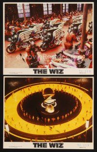 5a290 WIZ 2 8x10 mini LCs '78 cool production scenes from this version of The Wizard of Oz!