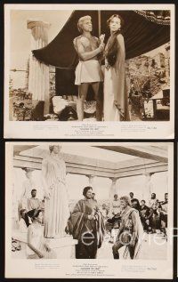 5a638 ALEXANDER THE GREAT 4 8x10 stills '56 Richard Burton, Frederic March as Philip of Macedonia!