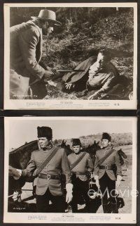 5a665 CANADIANS 4 8x10 stills '61 great images of Robert Ryan & The Royal Mounted Police!