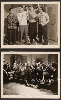 5a676 COME OUT FIGHTING 4 8x10 stills '45 Leo Gorcey, Huntz Hall, East Side Kids, boxing & gambling!