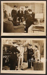 5a801 LONE WOLF IN MEXICO 4 8x10 stills '47 detective Gerald Mohr in the title role!