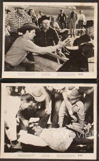 5a810 LUSTY MEN 4 8x10 stills '52 great images of Robert Mitchum as a rodeo cowboy!