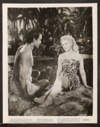 5a503 PEARL OF THE SOUTH PACIFIC 5 8x10 stills '55 great images of sexy Virginia Mayo in sarong!