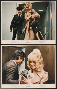5a166 $ 11 color 8x10 stills '71 bank robbers Warren Beatty & sexy Goldie Hawn!