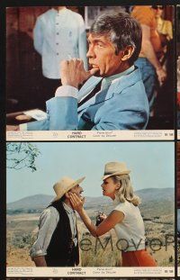5a250 HARD CONTRACT 5 color 8x10 stills '69 great images of James Coburn & sexy Lee Remick!