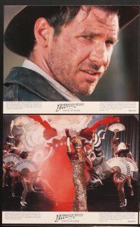 5a196 INDIANA JONES & THE TEMPLE OF DOOM 8 color 8x10 stills '84 Harrison Ford, Lucas & Spielberg!