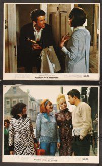 5a264 PROMISE HER ANYTHING 4 color 8x10 stills '66 Warren Beatty & pretty Leslie Caron!