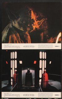 5a436 RETURN OF THE JEDI 8 color 8x10 stills '83 Luke, Leia, Han, Yoda, Darth Vader, Lucas classic!