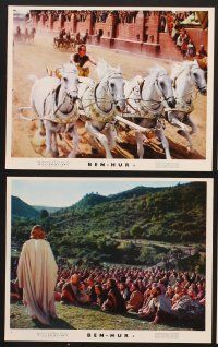 5a175 BEN-HUR 8 color English FOH LCs '60 Charlton Heston, William Wyler classic religious epic!