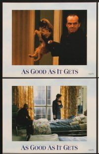 5a174 AS GOOD AS IT GETS 8 8x10 mini LCs '98 Jack Nicholson, Helen Hunt, Greg Kinnear, Cuba Gooding