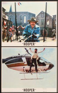 5a194 HOOPER 8 8x10 mini LCs '78 stunt man Burt Reynolds, Jan-Michael Vincent, Sally Field!