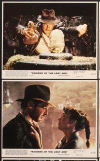5a207 RAIDERS OF THE LOST ARK 8 8x10 mini LCs '81 Harrison Ford, George Lucas & Spielberg classic!