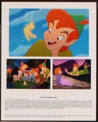5a129 RETURN TO NEVERLAND presskit '02 Peter Pan, Tinkerbell, Captain Hook, Disney cartoon sequel!