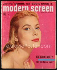 5b135 MODERN SCREEN magazine September 1955 does sexy ice-cold Grace Kelly have a heart!