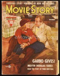 5b156 MOVIE STORY magazine December 1941 Greta Garbo & Melvyn Douglas in Two-Faced Woman!