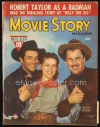 5b151 MOVIE STORY magazine July 1941 Mary Howard, Robert Taylor & Brian Donlevy in Billy the Kid!