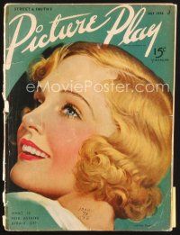 5b120 PICTURE PLAY magazine July 1936 Madge Evans on cover, Rita Cansino pictured!