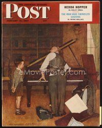 5b161 SATURDAY EVENING POST magazine January 11, 1947 art of piano tuner by Norman Rockwell!