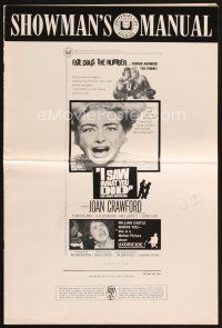 5b373 I SAW WHAT YOU DID pressbook '65 Joan Crawford, William Castle, you may be the next target!