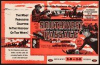 5b413 SOUTHWEST PASSAGE pressbook '54 3-D, the most fabulous chapter in the history of the West!