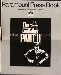 5b361 GODFATHER PART II pressbook '74 Al Pacino in Francis Ford Coppola crime classic!