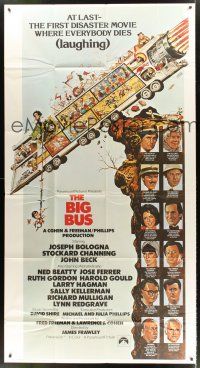 5c559 BIG BUS int'l 3sh '76 Jack Davis art, the first disaster movie where everyone dies laughing!