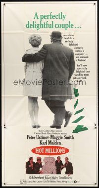 5c607 HOT MILLIONS 3sh '68 Peter Ustinov embezzles, Maggie Smith bedazzles!