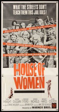 5c609 HOUSE OF WOMEN 3sh '62 Walter Doniger, women's prison, wild female convicts!