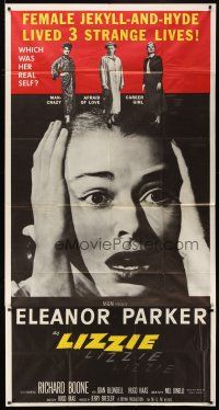 5c634 LIZZIE 3sh '57 Eleanor Parker is a female Jekyll & Hyde times three, which was her real self?