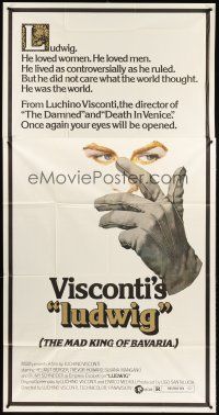 5c640 LUDWIG 3sh '73 Luchino Visconti, artwork of Helmut Berger as the Mad King of Bavaria!