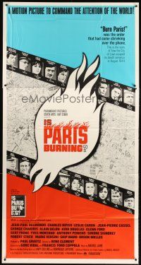 5c617 IS PARIS BURNING 3sh '66 Rene Clement's Paris brule-t-il, World War II all-star cast!