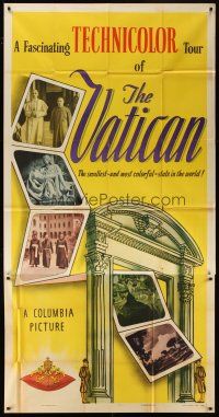 5c705 VATICAN 3sh '50 a fascinating Technicolor tour of the Holy City in Rome, Italy!