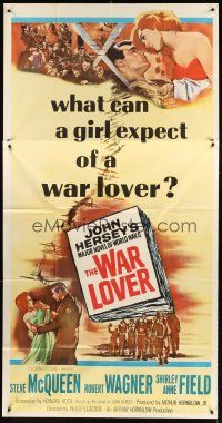 5c710 WAR LOVER 3sh '62 Steve McQueen & Robert Wagner loved war like others loved women!
