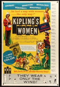 5c009 KIPLING'S WOMEN 40x60 '61 early sexploitation, they wear only the wind!