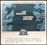 5c176 HELL IN THE PACIFIC 6sh '68 Lee Marvin, Toshiro Mifune, directed by John Boorman!