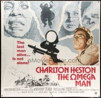 5c200 OMEGA MAN int'l 6sh '71 Charlton Heston is the last man alive, and he's not alone!