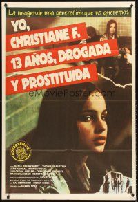 5c386 CHRISTIANE F. Argentinean '81 classic German drug movie about 13 year-old drug addict/hooker!