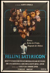 5c407 FELLINI SATYRICON Argentinean '70 Federico's Italian cult classic, cool cast montage!